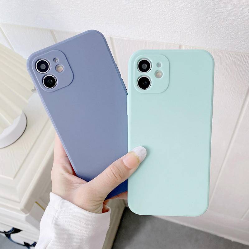 Soft Case Silikon TPU Warna Permen Polos Cover iPhone 11 Pro MAX X XS MAX XR SE 2022 2020 6 6S 7 8 Plus