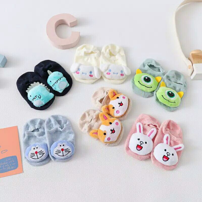 kaos kaki bayi anak 3D karakter lucu