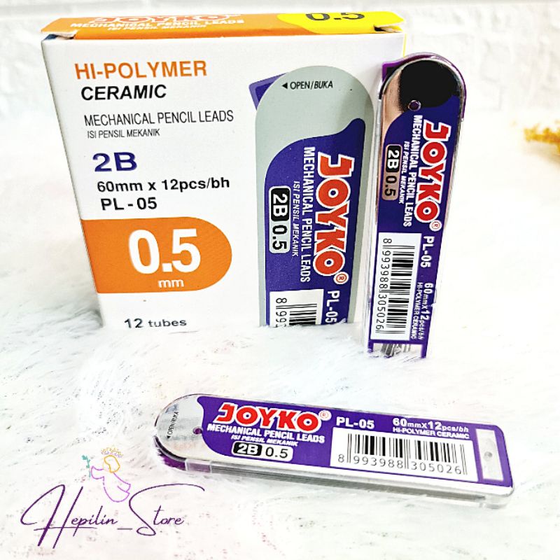 

Isi Pensil Mechanic 2B Joyko 0.5 mm / Isi Pensil Mekanik 2B JOYKO 0.5 mm PL-05 / Mechanical Pencil Leads