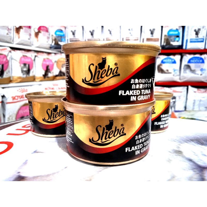 Sheba kaleng flaked tuna in gravy 85gr