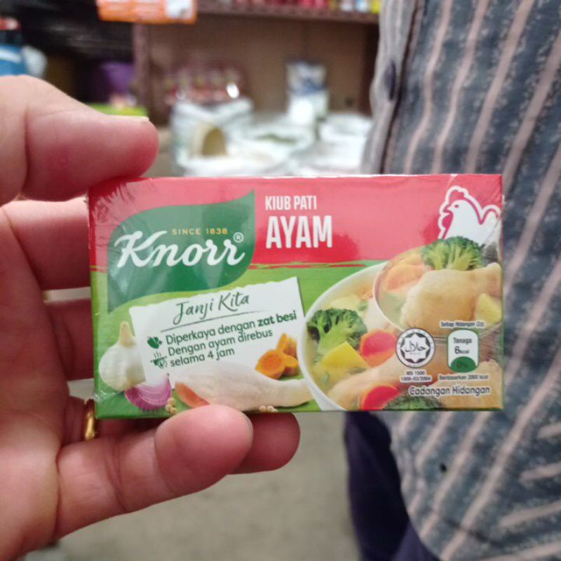 

Kaldu Ayam Knorr kiub 60gr