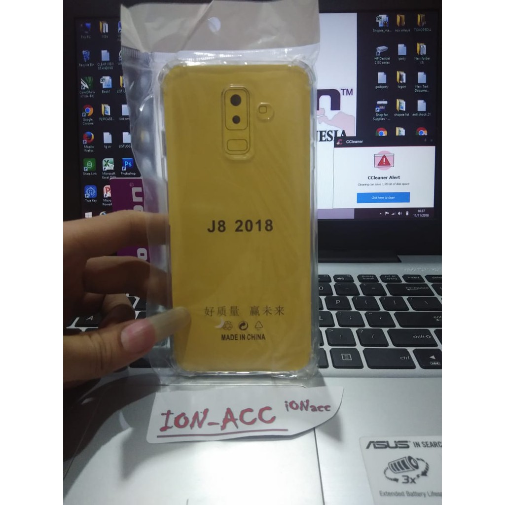 CASE ANTICRACK SAMSUNG J8 2018 SILIKON ANTISHOCK BENING