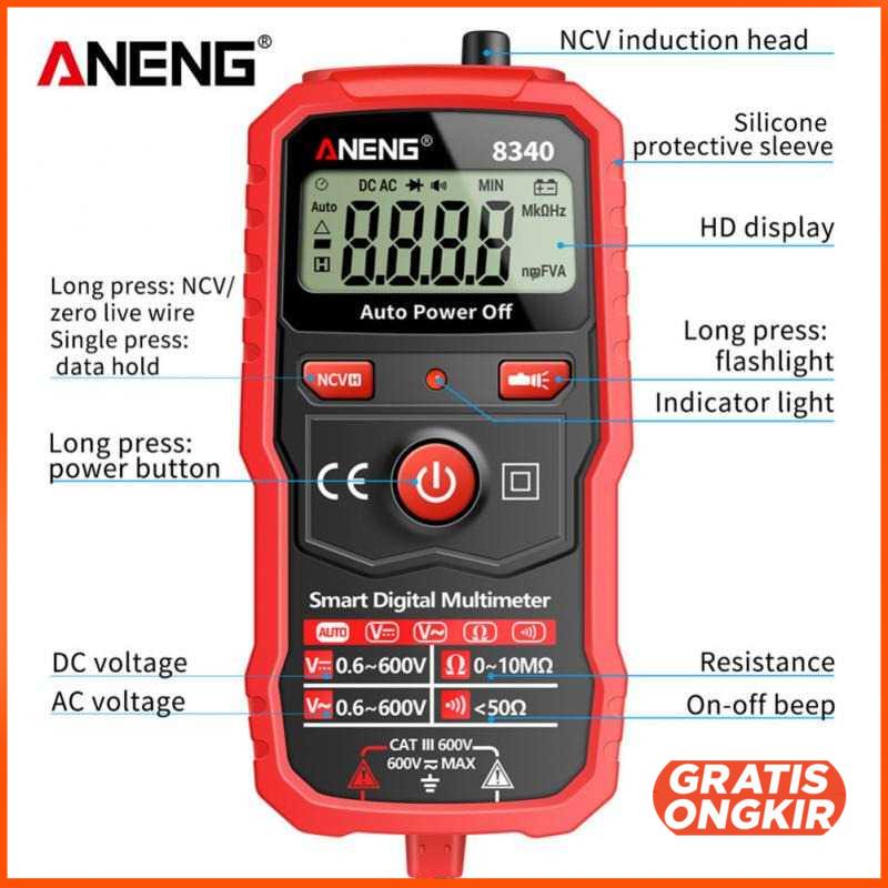 Multimeter Digital Voltage Tester - 8340