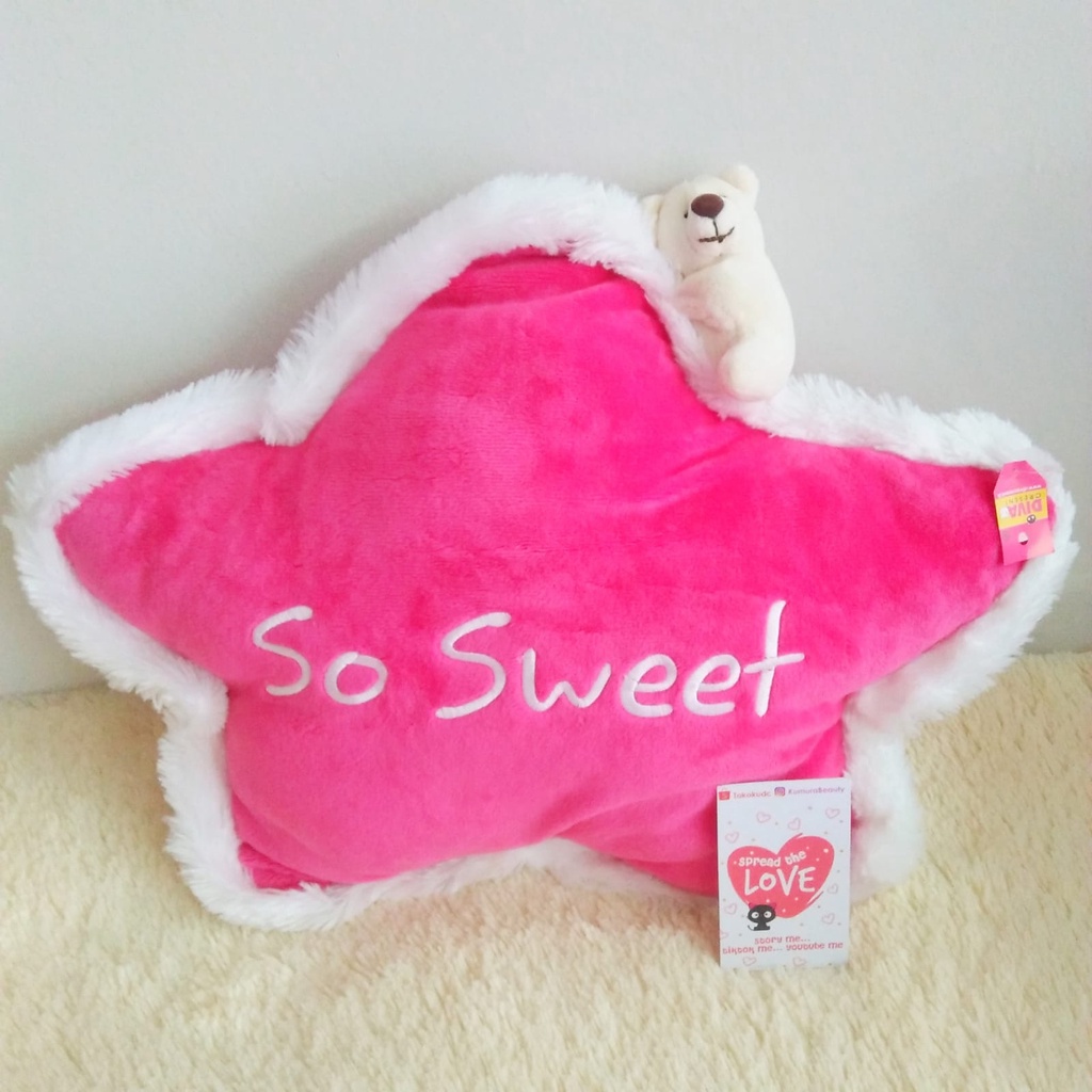 BONEKA BANTAL HATI CANDY M