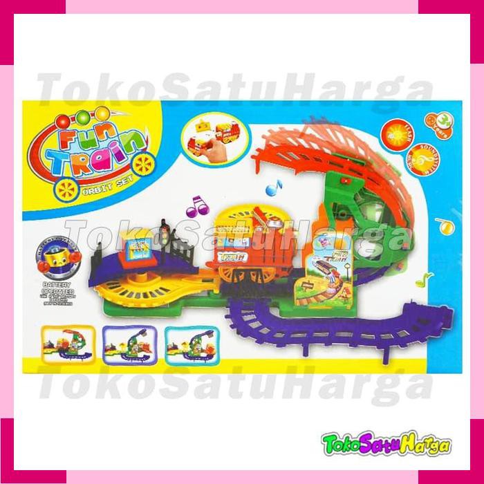 Mainan Edukasi Anak Kereta api Train Set Fun Train Orbit Set Thomas