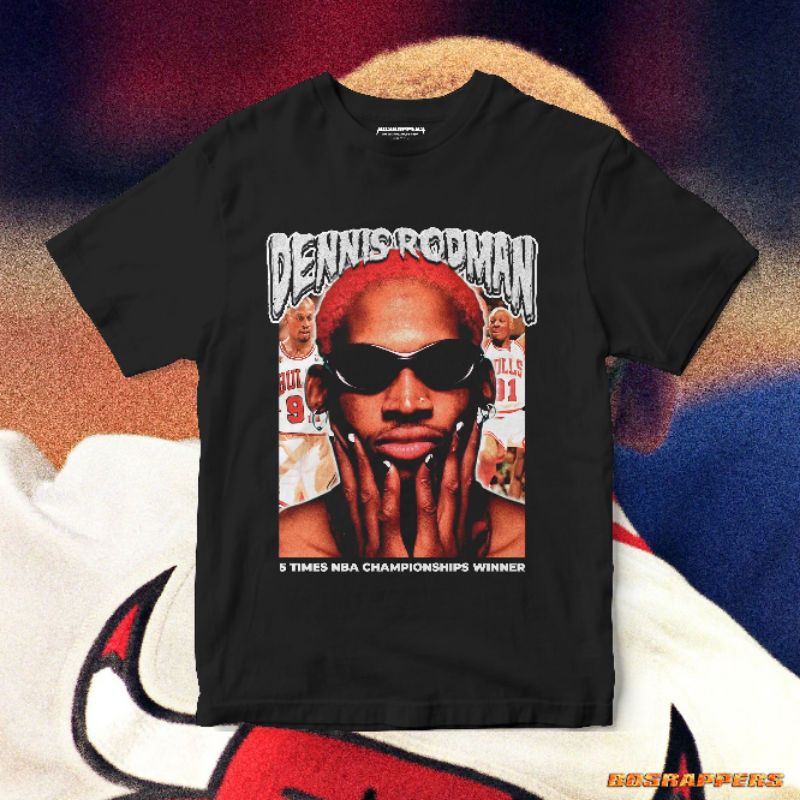 DENNIS RODMAN NBA FACE BOX TEE | DENNIS RODMAN TSHIRT | KAOS DENNIS RODMAN