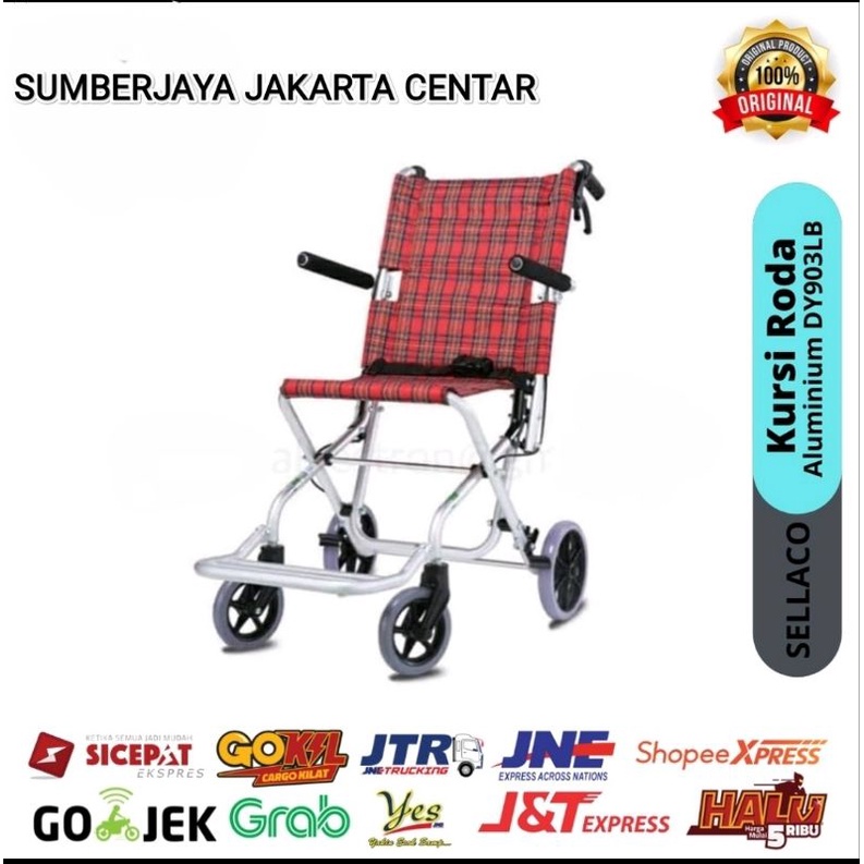 Kursi roda Traveling Sellaco / Kursi Roda Kecil /Kursi roda umroh/haji Murah Original