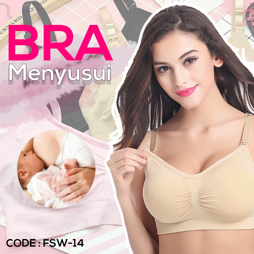 FSW-14 | Bra Menyusui dan Ibu Hamil - Nursing Bras - Motherhood Maternity Bra Breastfeeding Bras BH