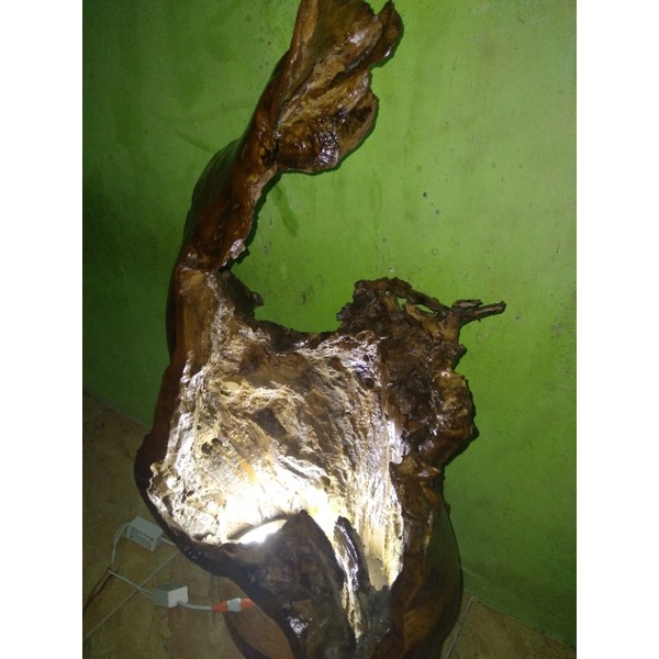 Lampu hias/akar kayu jati premium/hiasan rumah