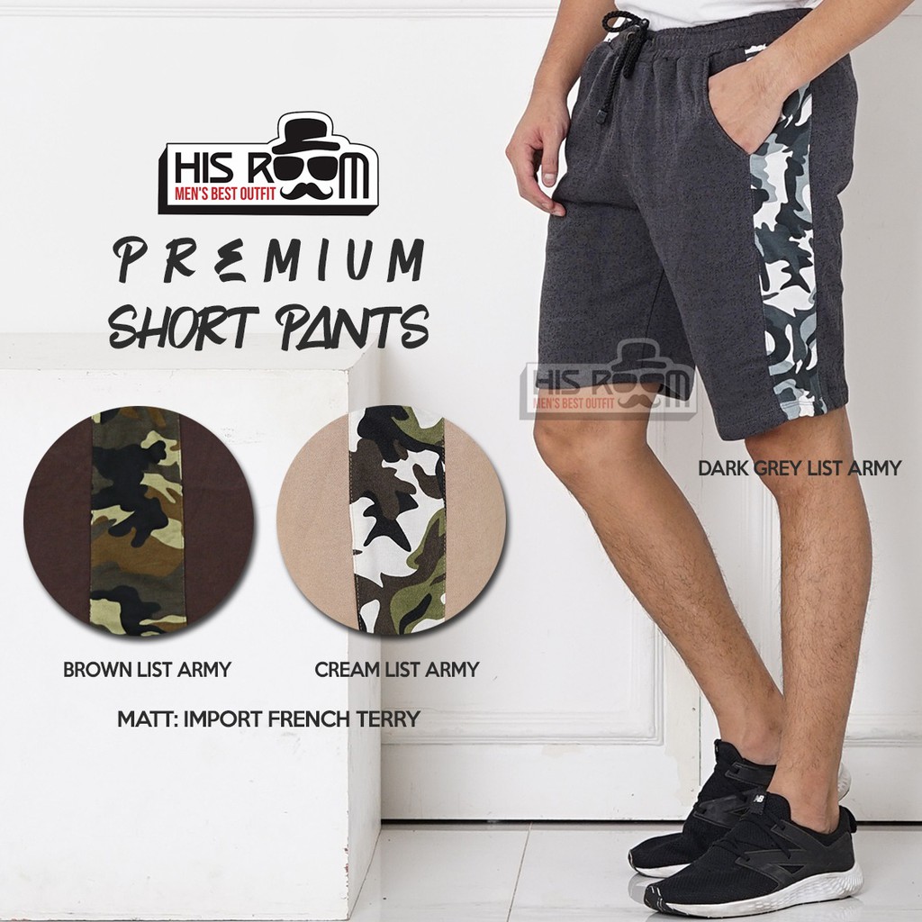 HSRM - Celana Pendek Pria Celana Boxer Pria Celana Pendek Cowok Santai Short Pants Pria 267