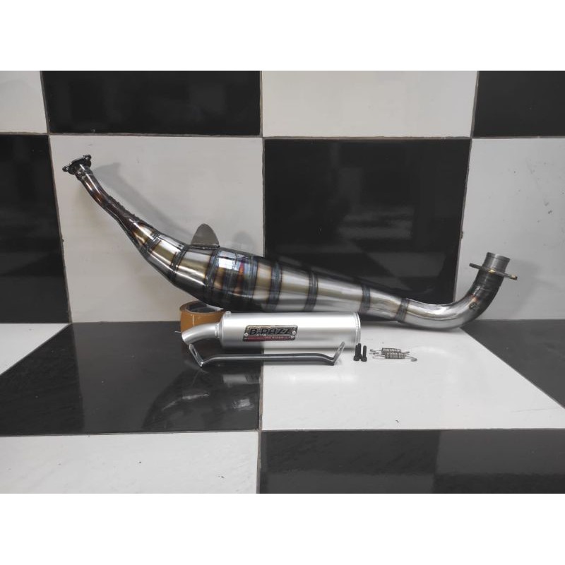 Knalpot BPAZZ Underbone Yamaha FIZR / FIZ / Force 1 Bahan Galvanis Original B-PAZZ
