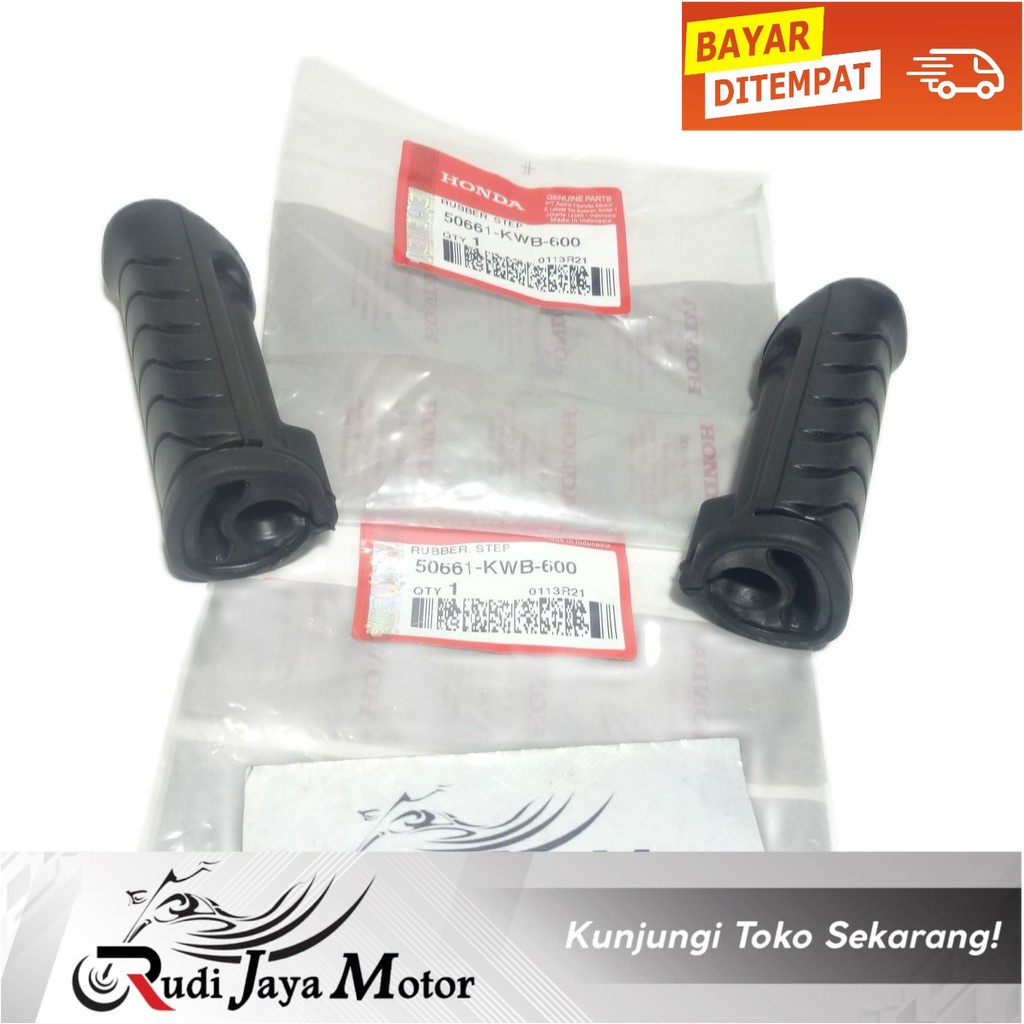 KARET PIJAKAN KAKI STEP BLADE REVO SUPRA X 125 50661-KWB-600 ORI AHM