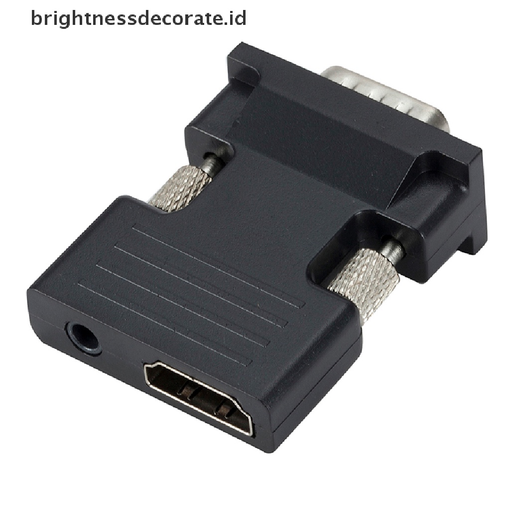 Adaptor Konverter Hdmi Female Ke Vga Male Support Sinyal 1080p