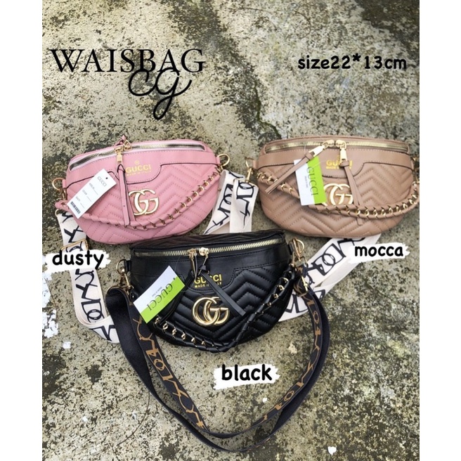 WAISTBAG IMPORT GC / WAISTBAG CEWEK / WAISTBAG IMPORT / TAS SELMPANG / WB IMPORT / WAISTBAG TERBRU