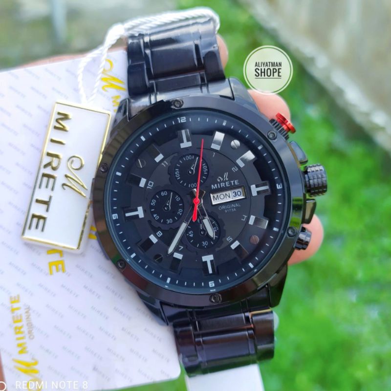 JAM TANGAN PRIA MIRETE ORIGINAL IMPORT SILVER TAHAN AIR TERLARIS DAN TERMURAH BAYAR DI TEMPAT