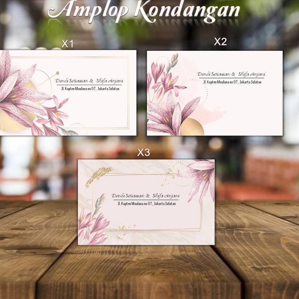 

Promo Besar // QnD Kode X1, X2, X3 - Amplop Kondangan / Amplop Desain / Amplop Nama - @TM_Desain isi 50pcs //Stock@baru