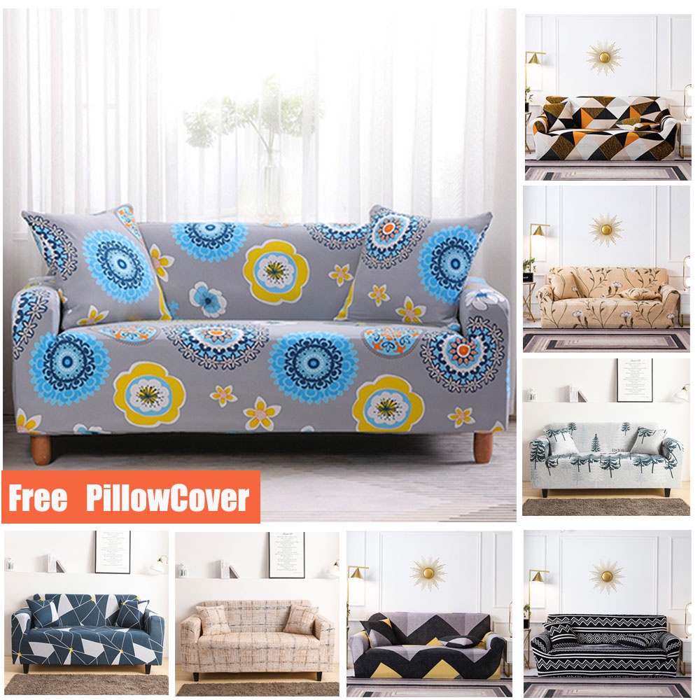 sarung sofa cover 1 seater 2 seater 3 seater s1 elastis elastic motif 1seater 2seater 3seater