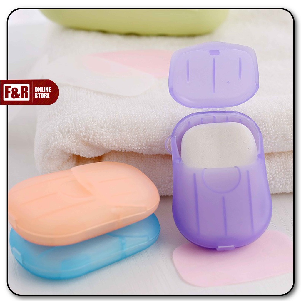 Sabun Cuci Tangan Kertas Mini Travel Disposable Paper Hand Soap Sabun Tangan Sabun Kertas Isi 20 lbr