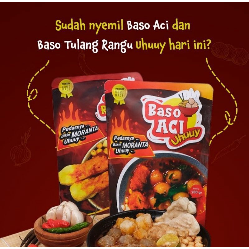 Paket Hemat Baso Aci dan Baso Tulang Rangu Sapi Uhuuy Premium