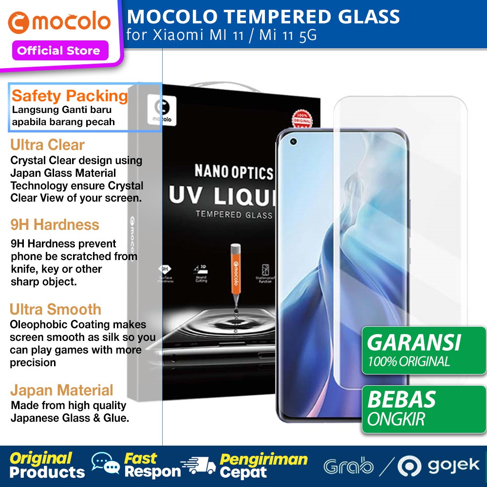 Tempered Glass Xiaomi Mi 11 MI11 Mocolo Full TG