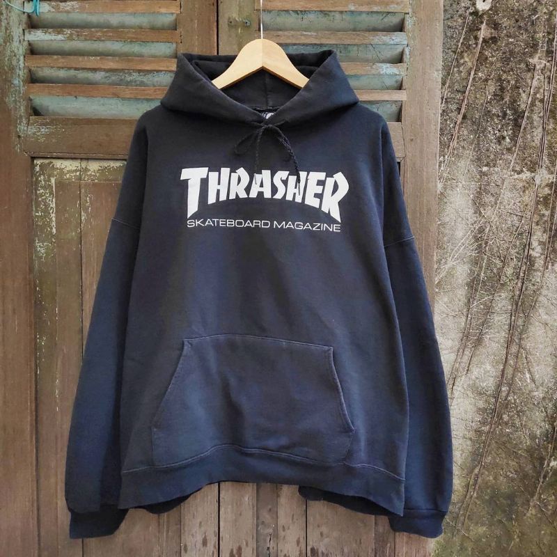 borongan 2 pcs hoodie nike & trasher | meronsecond