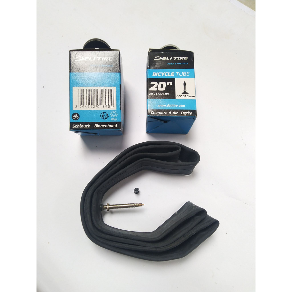 Ban Sepeda Balap Deli Tire 20 Ukuran Ban Dalam Sepeda 20 X1.50/2.00 Fv