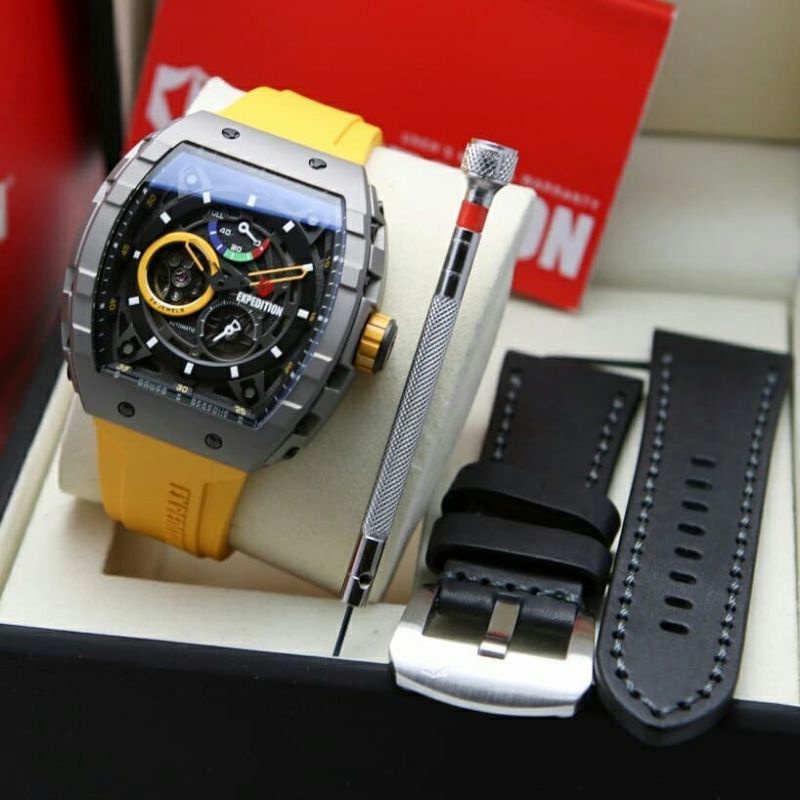 Jam Tangan Expedition E6782 MA Special Edition Yellow / Grey Original
