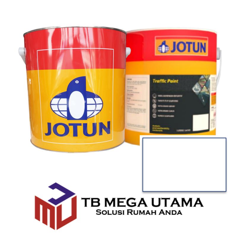 Jotun Traffic Paint White 3 Liter | Cat Marka Jalan Trotoar Warna Putih Non Reflektif