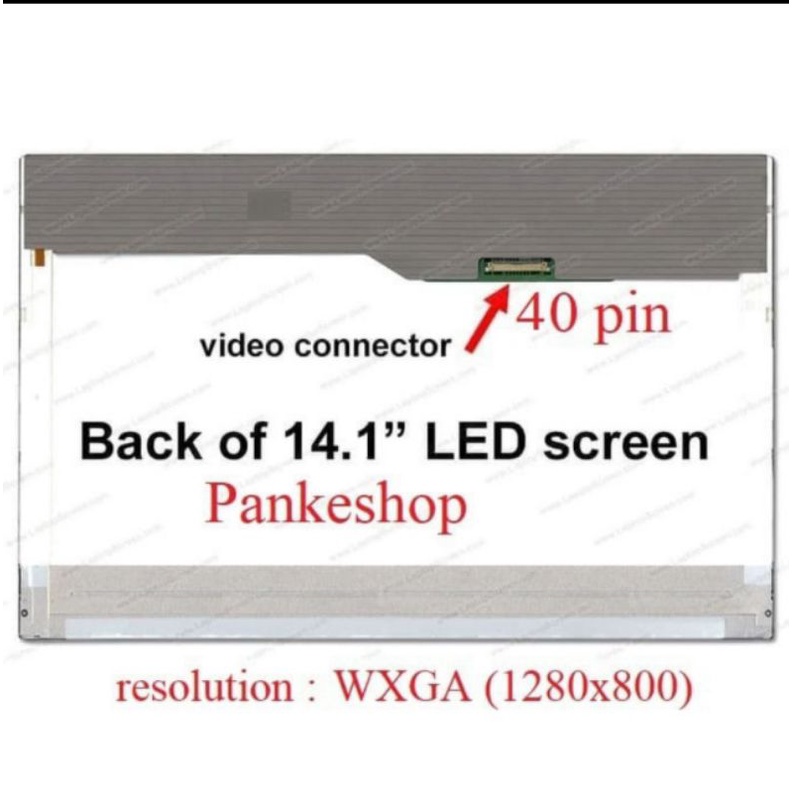 lcd led tebal 14.1 40 pin free paking kayu for lenovo T410