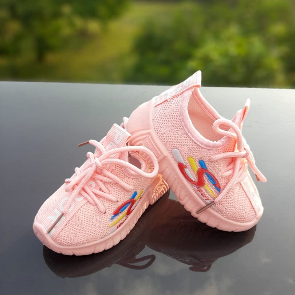 VINANDOZ G17 Sepatu Sneaker Anak Perempuan Import Umur 1 2 3 4 thn - BEKRO Sport