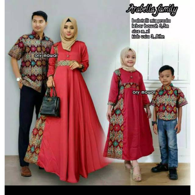 WOU BATIK COUPLE SET ARABELLA FAMILY