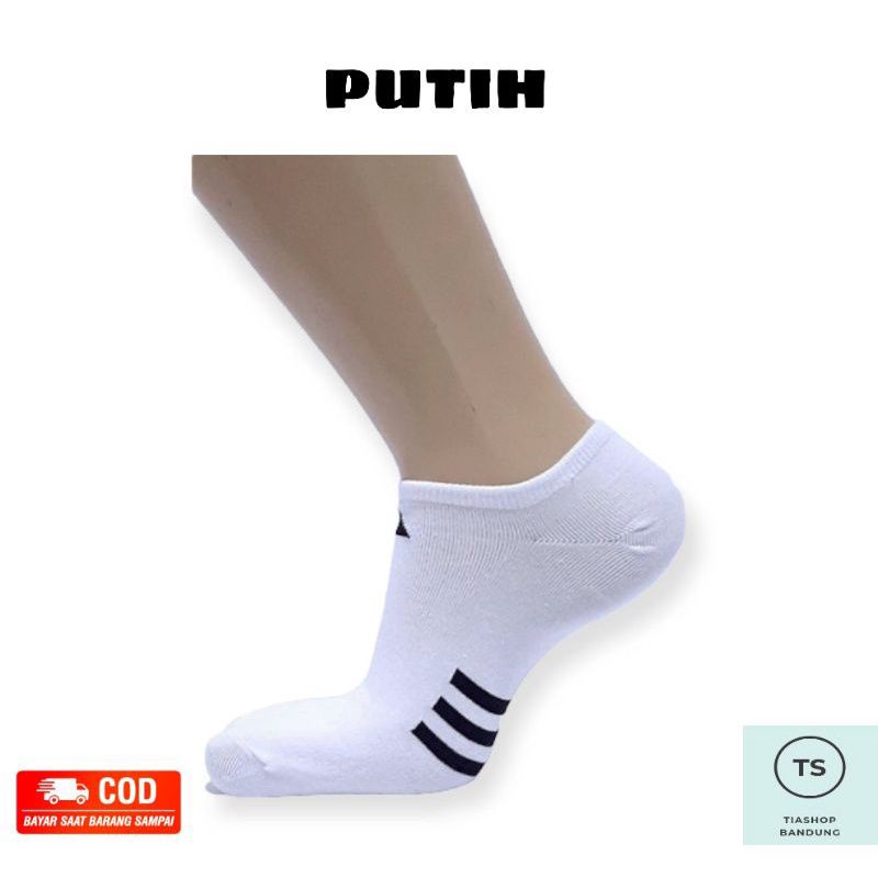 1 Lusin Kaos Kaki Olahraga Pendek (A-D1) || Kaos Kaki Sport Ankle Pria dan Wanita