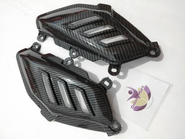 Cover sirip samping Yamaha Nmax karbon Sirip Body samping Nmax belakang carbon