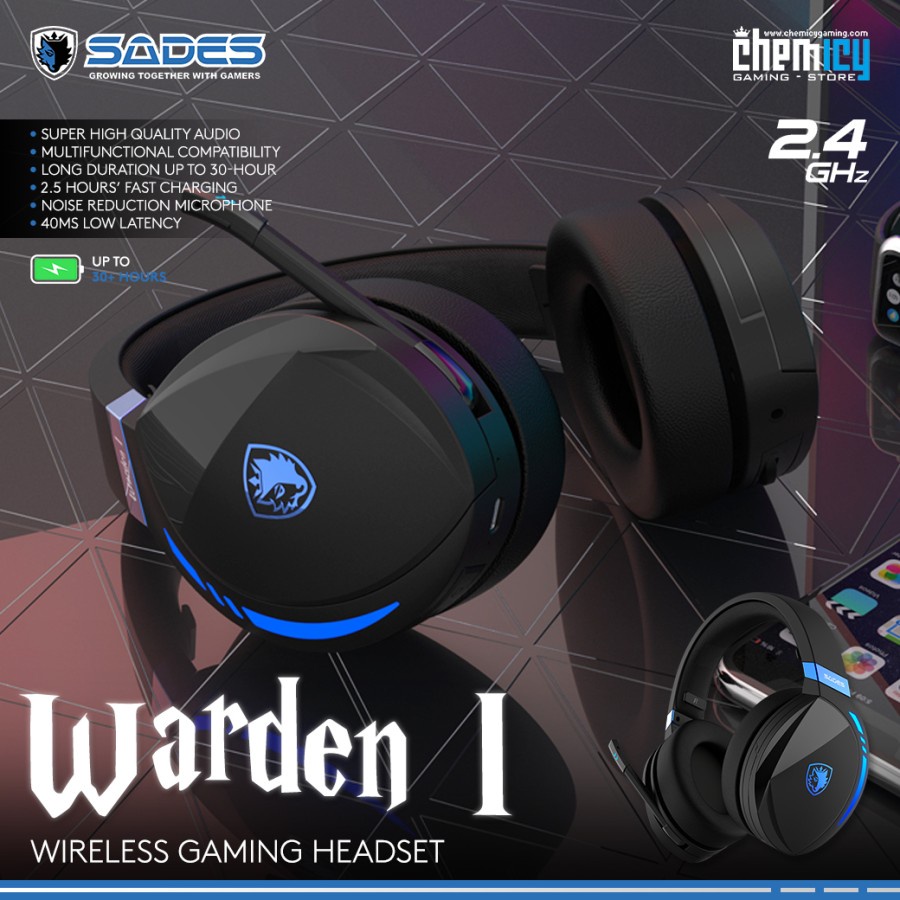 Sades Warden I True Wireless Gaming Headset