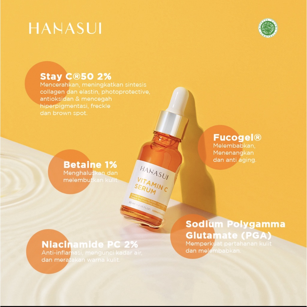 Hanasui Serum Vitamin C New Look &amp; Improved Formula 20ml BPOM