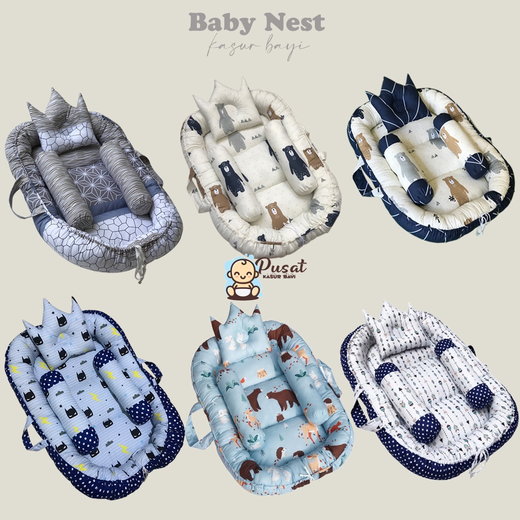 [Kasur Bayi] Baby Nest Premium Motif  (Classic &amp; Fun Series) babynest lucu kasur tidur bayi baby bed SLEEPING BABY