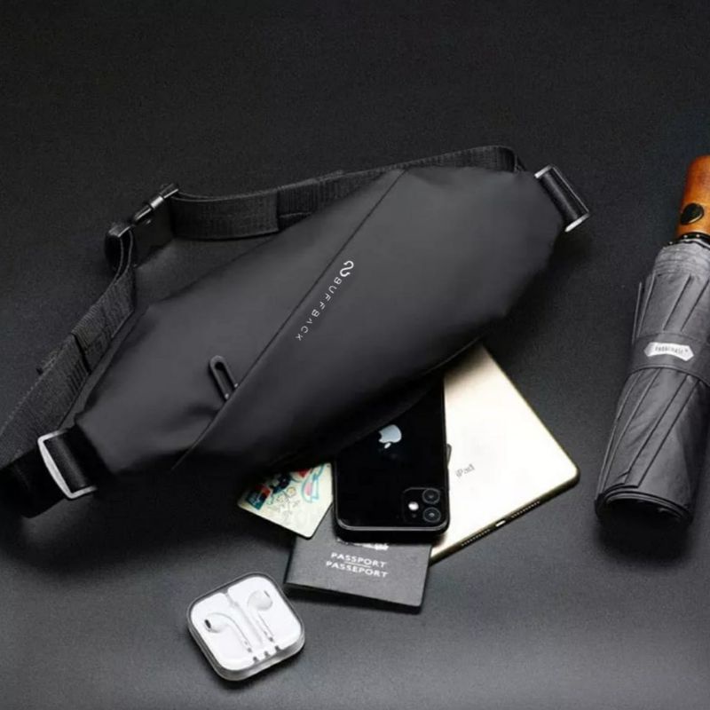 Tas Selempang Waistbag Buffback Waterproof Muka Bisa Bolak Balik - Waist Bag Buffback Two face