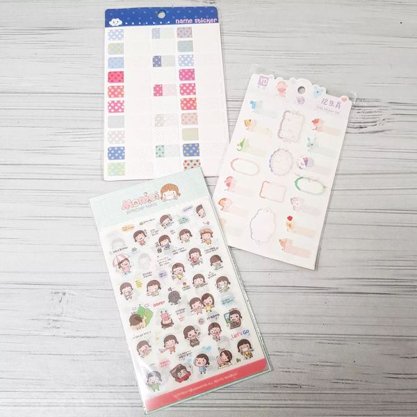 

CUTE KOREAN STICKERS AND LABELS LABEL STIKER