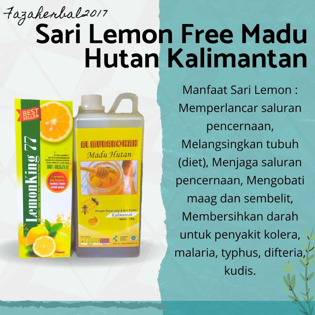 

Sari Lemon Free Madu Kalimantan 1kg