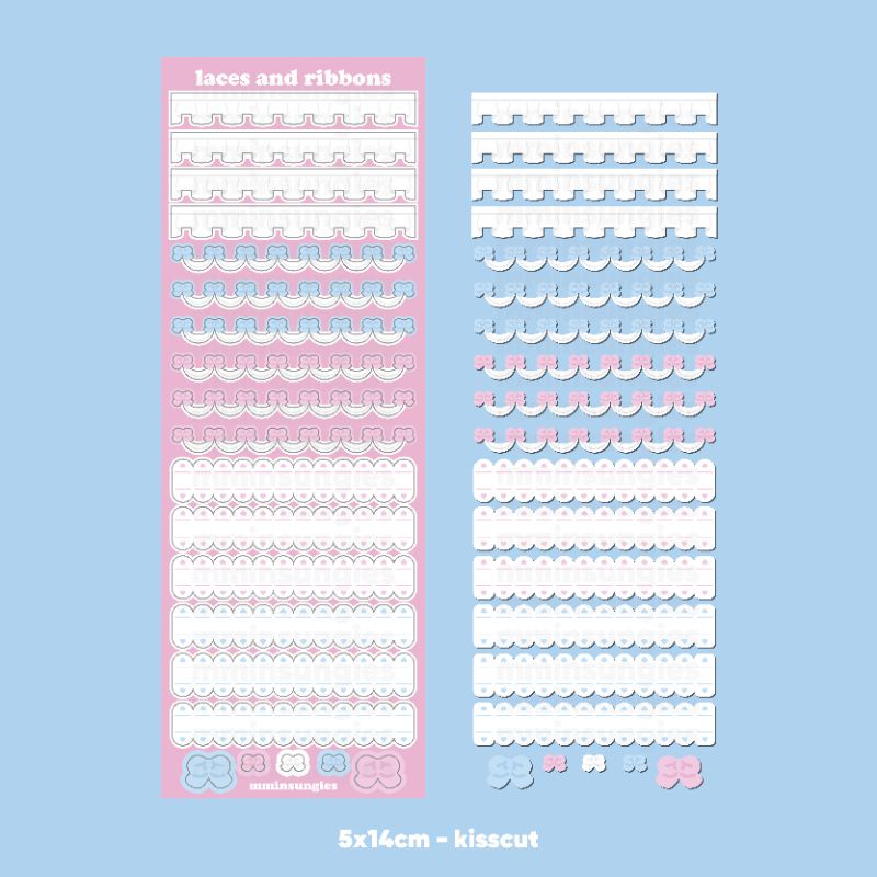 

LACES AND RIBBONS STICKER