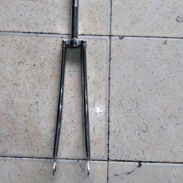 ♖ fork sepeda 27 balap/roadbike jadul crome taiwan ➾