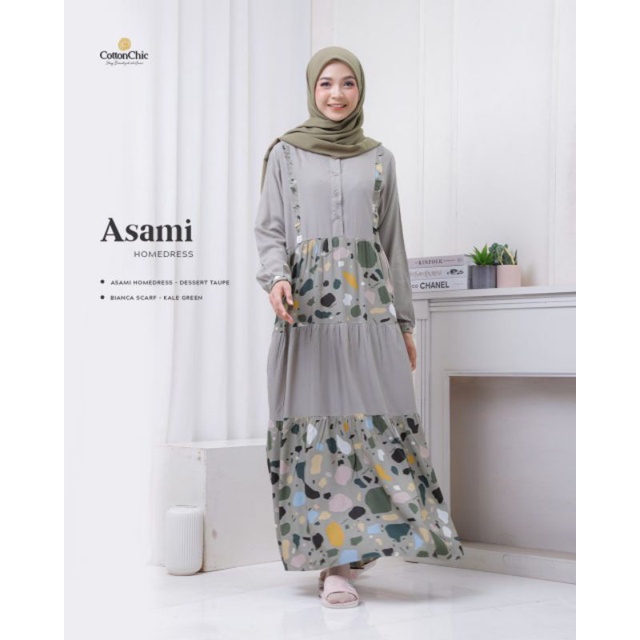 YASMEERA ASAMI Katun rayon ll COD PROMO gamis busui motif ll Terlaris Original Best Seller