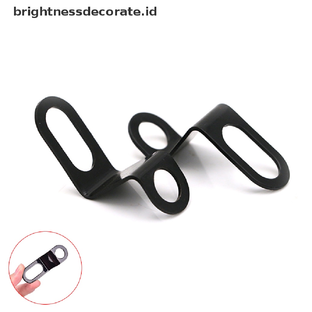 1 Pasang Bracket Holder Lampu Universal Warna Hitam Untuk Sepeda / Motor / Skuter