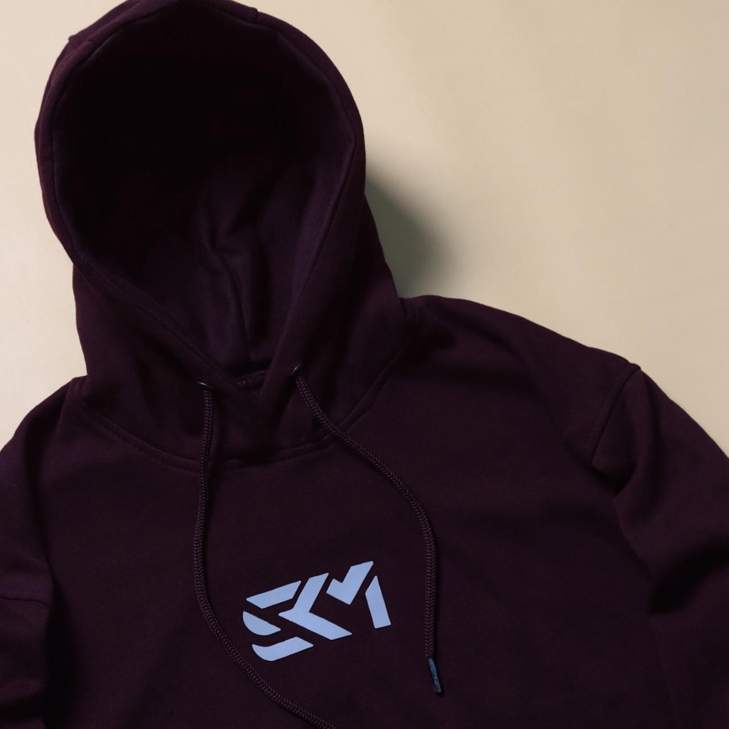 Hoodie Sweater pria dan wanita Maroon ORIGINAL BRAND SKM  Logo SHIKAT MIRING ORIGINAL DISTRO COD