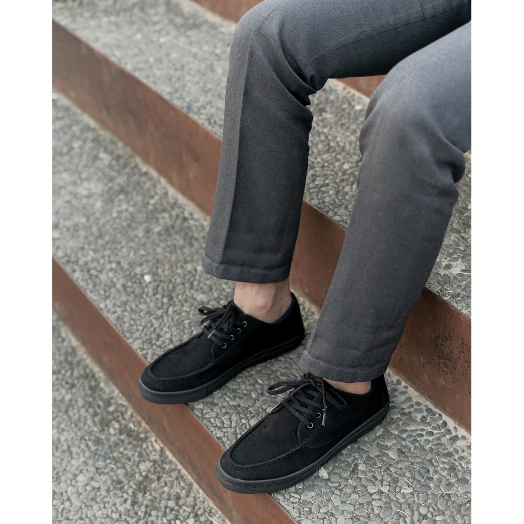 Axel Black | Sepatu Casual Suede Derby Pria/Cowok/Men Ori New Lokal Original Footwear | FORIND Besic