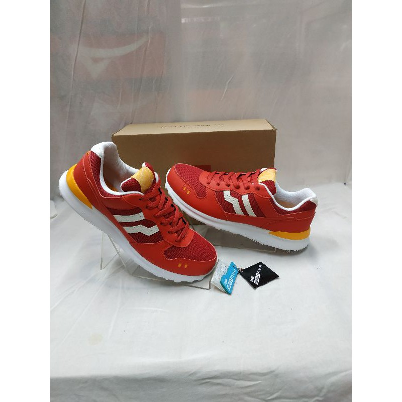 Sepatu sneakers merah pria & wanita PIERO "chinese red" (100% original piero)