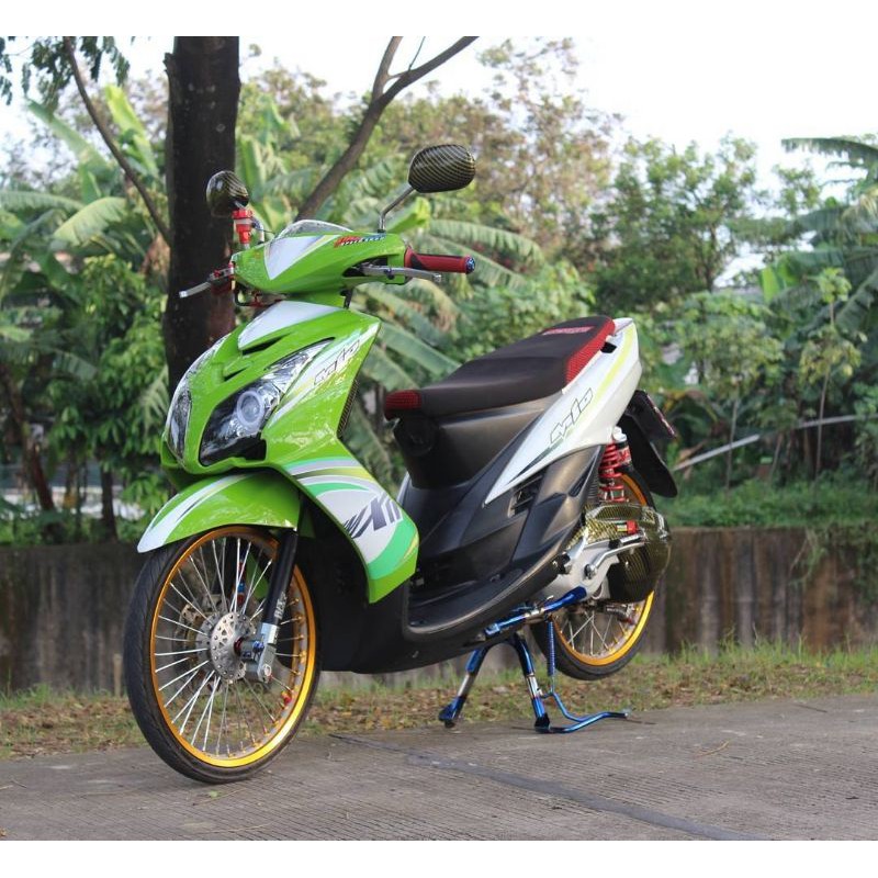 striping mio soul karbu body hijau putih