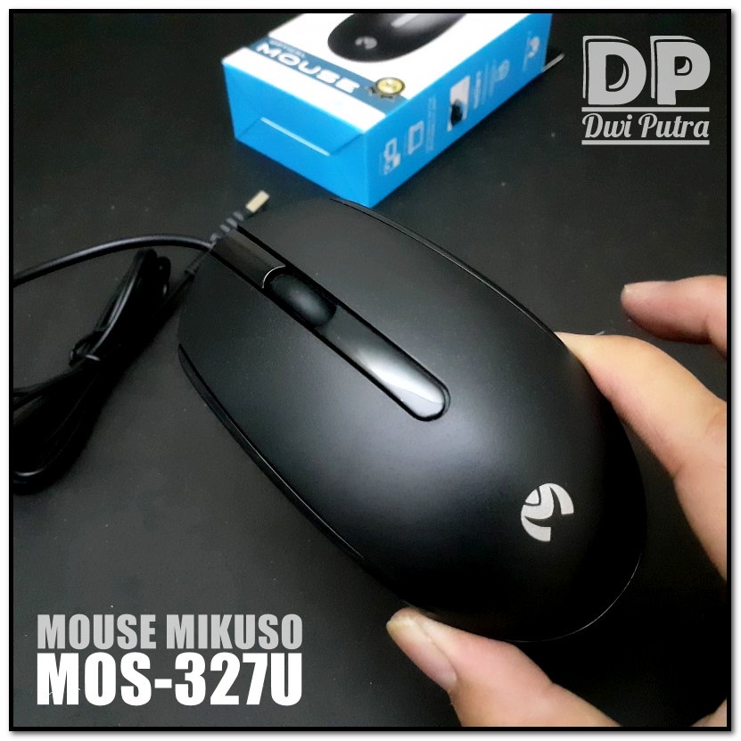 MOUSE MIKUSO MOS-372U // USB OPTICAL KABEL CABLE // 1200 DPI MOS 372U ERGOMONIC FINE MATTE