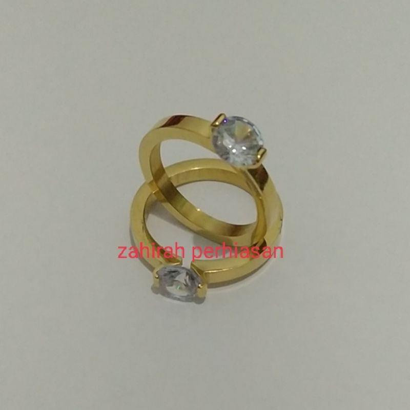 CINCIN WANITA COIN MATA SATU ANTI LUNTUR 880