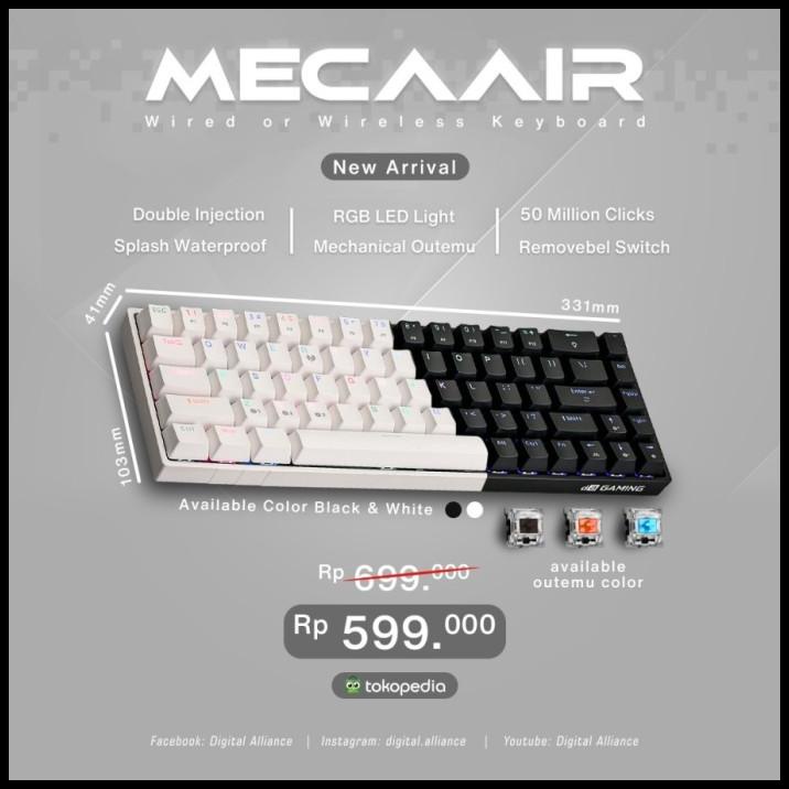 Keyboard Digital Alliance Meca Air Wireless - Keyboard Da Gaming Meca